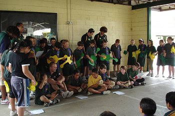 Kangaroos visit Kruger State School