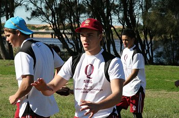 Queensland U15's training at Narrabeen NSW
