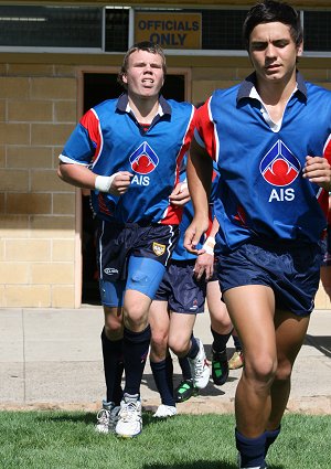 AIS Rugby League v Canberra Raiders trial action (Photo's : ourfootymedia)