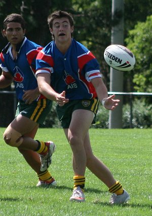 AIS Rugby League v Canberra Raiders trial action (Photo's : ourfootymedia)