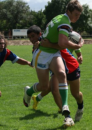 AIS Rugby League v Canberra Raiders trial action (Photo's : ourfootymedia)