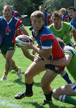 AIS Rugby League v Canberra Raiders trial action (Photo's : ourfootymedia)