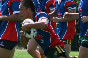 AIS Rugby League v Canberra Raiders trial action (Photo's : ourfootymedia)