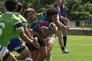 AIS Rugby League v Canberra Raiders trial action (Photo's : ourfootymedia)