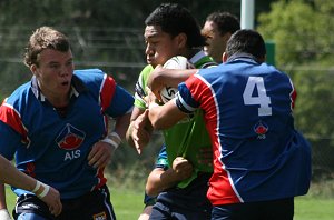 AIS Rugby League v Canberra Raiders trial action (Photo's : ourfootymedia)