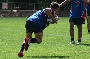 AIS Rugby League v Canberra Raiders trial action (Photo's : ourfootymedia)