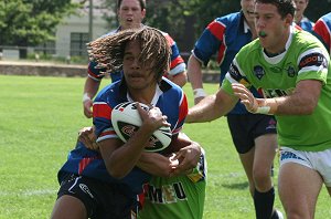 AIS Rugby League v Canberra Raiders trial action (Photo's : ourfootymedia)