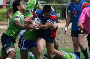 AIS Rugby League v Canberra Raiders trial action (Photo's : ourfootymedia)