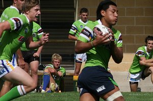 AIS Rugby League v Canberra Raiders trial action (Photo's : ourfootymedia)