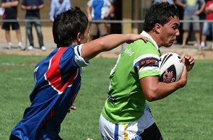 AIS Rugby League v Canberra Raiders trial action (Photo's : ourfootymedia)