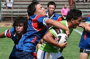 AIS Rugby League v Canberra Raiders trial action (Photo's : ourfootymedia)