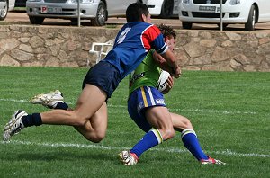 AIS Rugby League v Canberra Raiders trial action (Photo's : ourfootymedia)