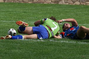 AIS Rugby League v Canberra Raiders trial action (Photo's : ourfootymedia)