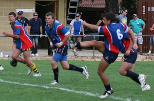 AIS Rugby League v Canberra Raiders trial action (Photo's : ourfootymedia)