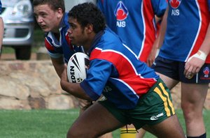AIS Rugby League v Canberra Raiders trial action (Photo's : ourfootymedia)