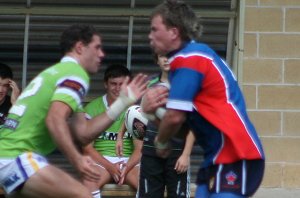AIS Rugby League v Canberra Raiders trial action (Photo's : ourfootymedia)