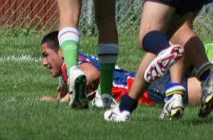 AIS Rugby League v Canberra Raiders trial action (Photo's : ourfootymedia)