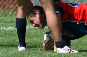 AIS Rugby League v Canberra Raiders trial action (Photo's : ourfootymedia)