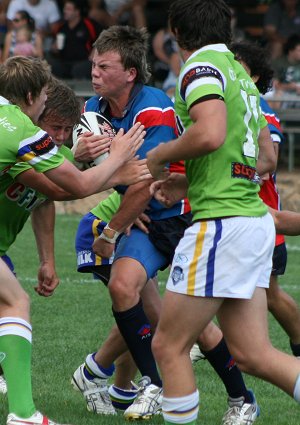 AIS Rugby League v Canberra Raiders trial action (Photo's : ourfootymedia)