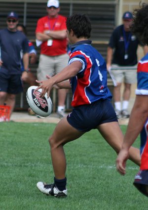 AIS Rugby League v Canberra Raiders trial action (Photo's : ourfootymedia)