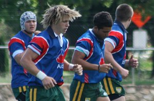 AIS Rugby League v Canberra Raiders trial action (Photo's : ourfootymedia)