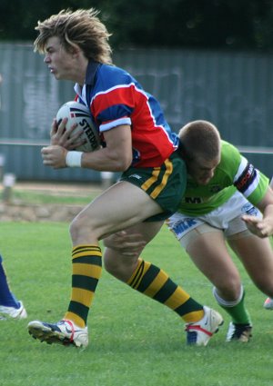 AIS Rugby League v Canberra Raiders trial action (Photo's : ourfootymedia)