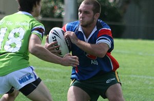 AIS Rugby League v Canberra Raiders trial action (Photo's : ourfootymedia)