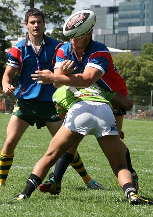 AIS Rugby League v Canberra Raiders trial action (Photo's : ourfootymedia)
