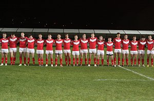 The Wales u18's lineup (Photo : Ian Lovell)
