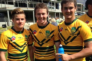 AIS players Calum Gahan, Dylan Edwards & Nick Millar