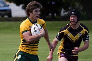 Kade Forman running thru the D - AIS v Otago U18's