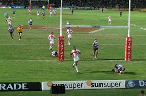 Australian Schoolboys score a try in the 1 st Test (Photo : retread : ourfooty media)