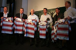 Ian Schubert, Craig Young, Tim Brasher, Greg Alexander, Danny Buderus & Paul Sironen ASSRL Team of the Century ( Photo's : ourfooty media ) 