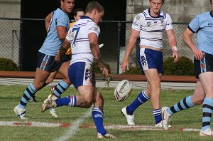 Josh Murray kicks - ASSRL DAY 1 aCTioN NSW CHS v NSW CCC (Photo's : ourfootymedia)