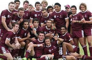 Queensland schoolboys after their last second win over NSWCCC (photo : ourfooty media)