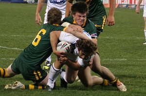 Australian Schoolboys v GBC YOUNG LIONS 1st Test ACTION (Photo's : ourfootymedia) 