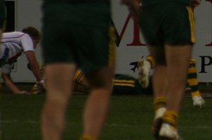 Jacob Miller scores - AUSTRALIAN SCHOOLBOYS v GBC U18 YOUNG LIONS 1st Test 2009 ACTION (Photo's : ourfootymedia)