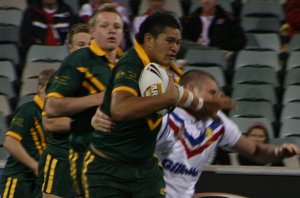 AUSTRALIAN SCHOOLBOYS v GBC U18 YOUNG LIONS 1st Test 2009 ACTION (Photo's : ourfootymedia)