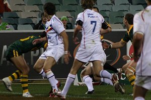 AUSTRALIAN SCHOOLBOYS v GBC U18 YOUNG LIONS 1st Test 2009 ACTION (Photo's : ourfootymedia)