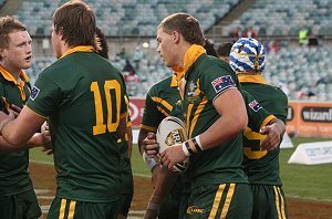 Australian Schoolboys v GBC YOUNG LIONS 1st Test ACTION (Photo's : ourfootymedia) 