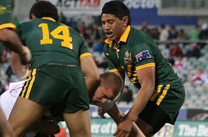 Australian Schoolboys v GBC YOUNG LIONS 1st Test ACTION (Photo's : ourfootymedia) 