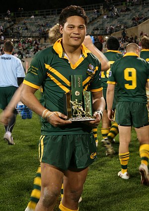 Joseph Leilua (Endeavour SHS) 'Man of the Match in the 1st Test (Photo's : steve montgomery / ourfooty media)