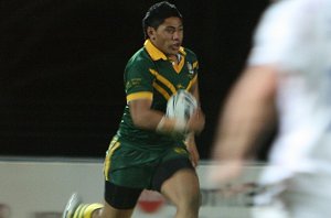 Jason Taumalolo at full speed - Australian Schoolboys v GRC U 18 YOUNG LIONS 2nd Test aCtioN - St. Mary's Stadium, Sydney Australia (Photo : ourfootymedia)