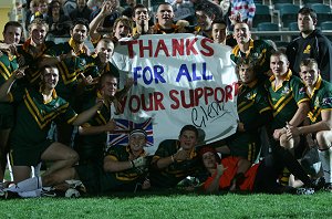 Great Britain Young Lions say thanks for all your support at HOME (Photo : ourfootymedia)