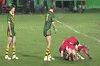 Henare Wells plays the ball