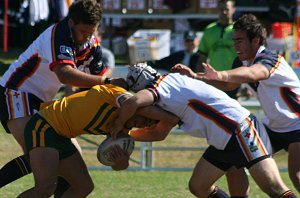 ASSRL 2010 Day 5 U18 Schoolboys Action CAS v NSWCIS (Photo : ourfootymedia)