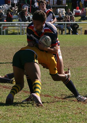 ASSRL 2010 Day 5 U18 Schoolboys Action CAS v NSWCIS (Photo : ourfootymedia)