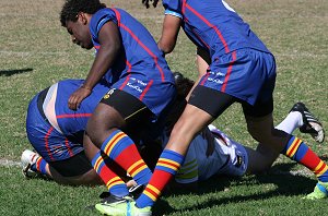ASSRL 2010 Day 5 U18 Schoolboys Action SA v WA (Photo : ourfootymedia)