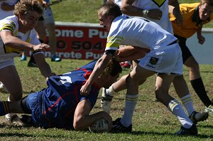 ASSRL 2010 Day 5 U18 Schoolboys Action SA v WA (Photo : ourfootymedia)