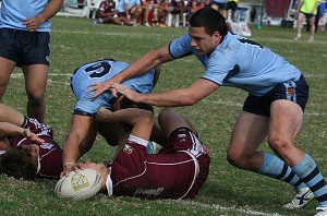 ASSRL U18 Championship FINAL QSS v NSWCHS action (Photo : ourfootymedia)